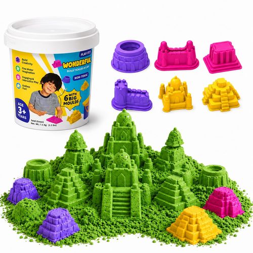 FLYI Magic Sand Kit with Castle Moulds