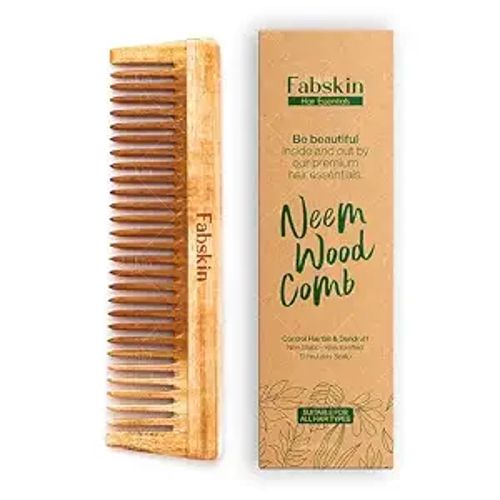 Fabskin Neem Wooden Wide Tooth Comb