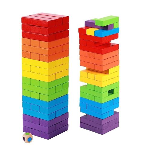 Wooden Stacking Tower Game