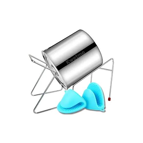 Steel Rice Pot Drainer Stand